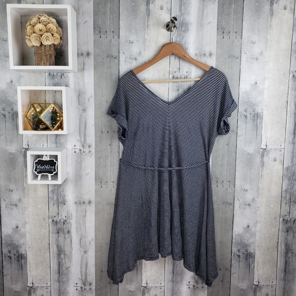 2/$20 Motherhood Maternity | Stripped V Neck Top - Picture 2 of 6